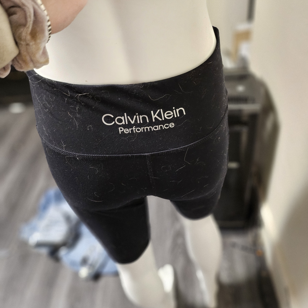 Calvin Klein Performance Black and White Leggings - Picture 3 of 3